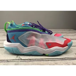 New NIKE JORDAN Why Not .6 Mens 11.5/ W 13 White Siren Red Baltic Blue D07189100