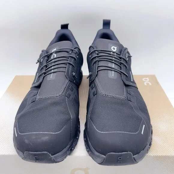 NEW ON Cloud 6 Waterproof Running Shoe Sneaker All Black Mens Size US 10