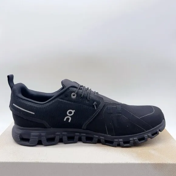 NEW ON Cloud 6 Waterproof Running Shoe Sneaker All Black Mens Size US 10