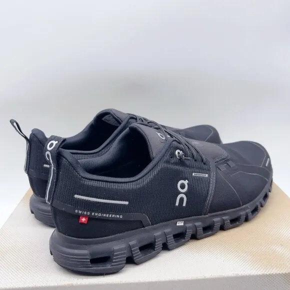 NEW ON Cloud 6 Waterproof Running Shoe Sneaker All Black Mens Size US 10