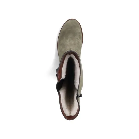 NEW RIEKER High Shaft Comfort Boots GREY FOR WOMEN 663mn