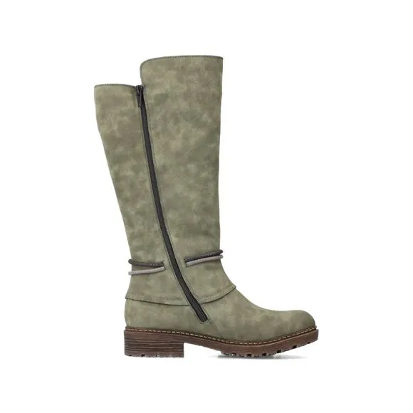 NEW RIEKER High Shaft Comfort Boots GREY FOR WOMEN 663mn