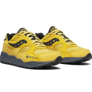 NEW Saucony Grid Shadow 2 GTX Shoes!  Yellow Black Grey  Gore-Tex  S70840-1