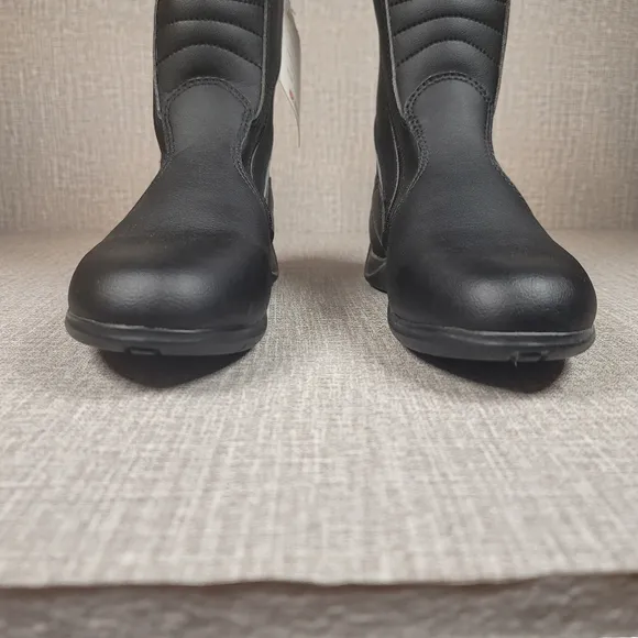 NEW Sidi Lei Women's Black Motorcycle Touring Boots Sz US 7 EU 39 Made in Italy