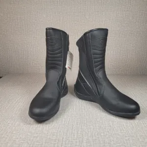 NEW Sidi Lei Women's Black Motorcycle Touring Boots Sz US 7 EU 39 Made in Italy