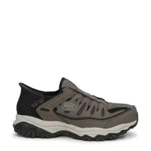 NEW SKECHERS men's hands free slip-ins ridgeburn shoes - medium width in brown