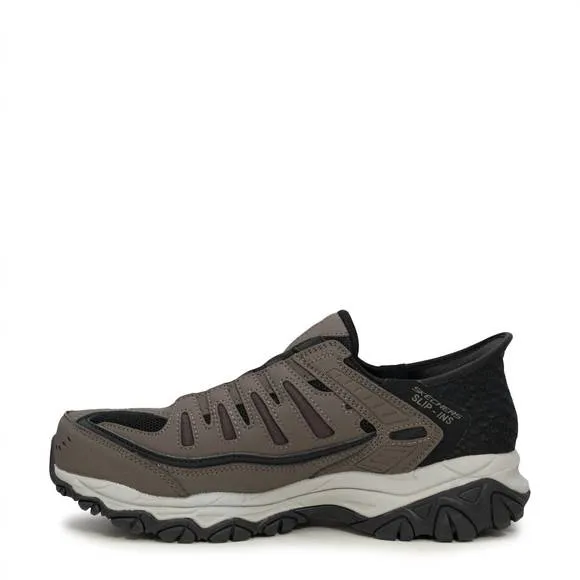 NEW SKECHERS men's hands free slip-ins ridgeburn shoes - medium width in brown