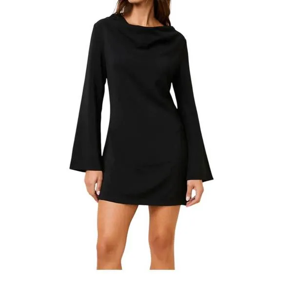 NEW SOLID &amp; STRIPED mini nili dress in noir