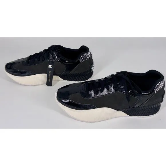 NEW Sorel Women's Ona Blvd Classic Sneakers Size 11 Waterproof Black &amp; White NIB
