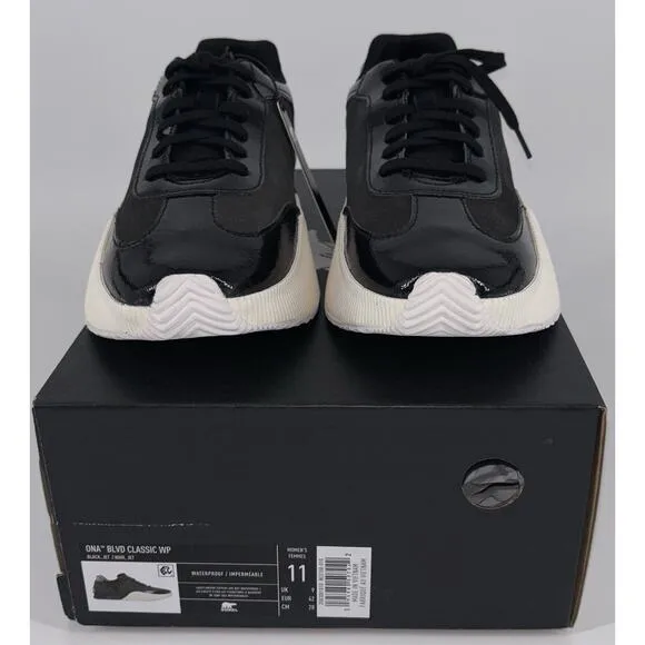 NEW Sorel Women's Ona Blvd Classic Sneakers Size 11 Waterproof Black &amp; White NIB