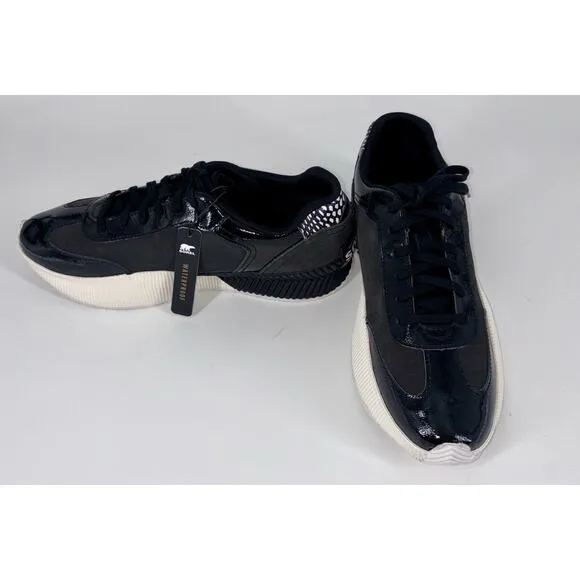 NEW Sorel Women's Ona Blvd Classic Sneakers Size 11 Waterproof Black &amp; White NIB