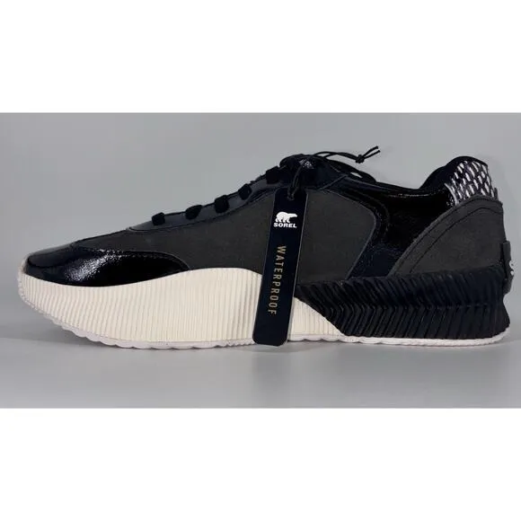 NEW Sorel Women's Ona Blvd Classic Sneakers Size 11 Waterproof Black &amp; White NIB