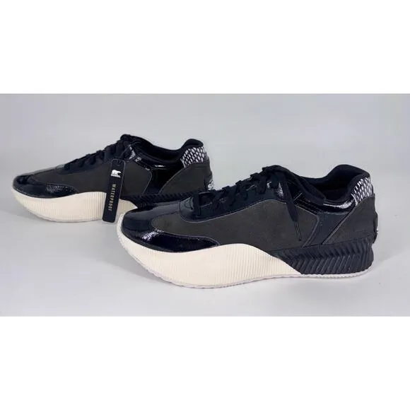 NEW Sorel Women's Ona Blvd Classic Sneakers Size 11 Waterproof Black &amp; White NIB