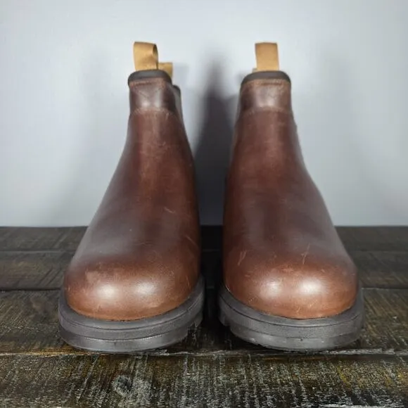 NEW UGG Hillmont Chelsea Mens Size 11 Leather Boots Waterproof Brown Warm Winter
