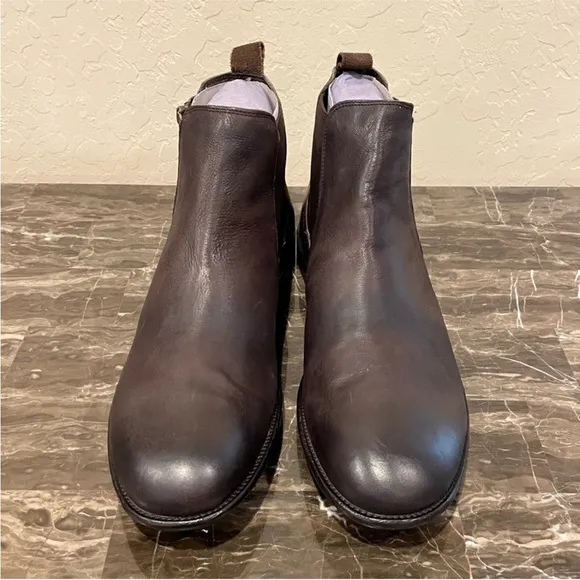 NEW Vintage Foundry Co. Liam Brown Leather Chelsea Boots