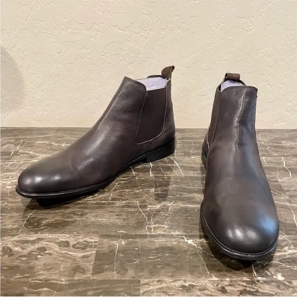 NEW Vintage Foundry Co. Liam Brown Leather Chelsea Boots