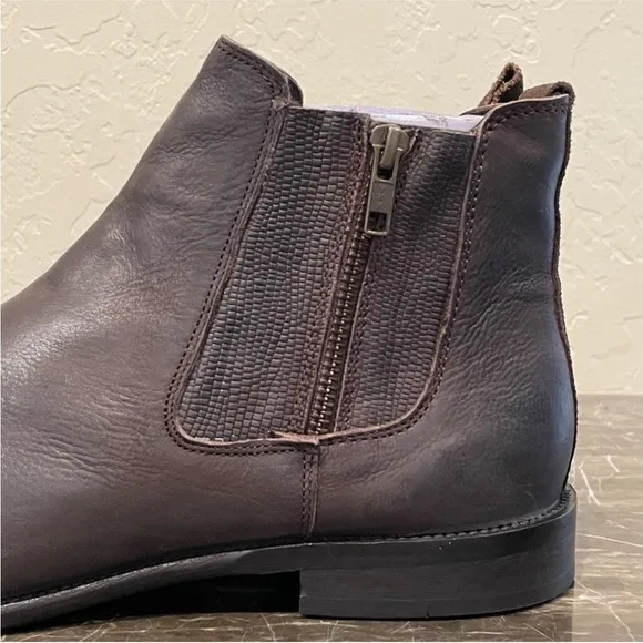 NEW Vintage Foundry Co. Liam Brown Leather Chelsea Boots