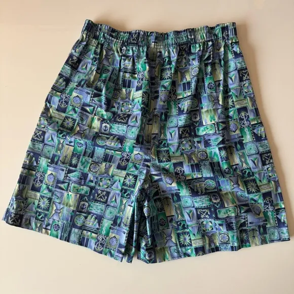 NEW Vintage Toucan Dance Shorts Adult Large Boating Sailing Anchor Knots Mens
