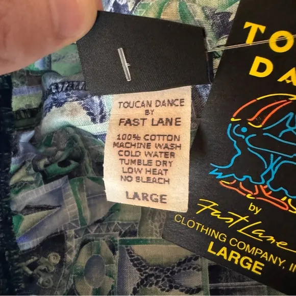 NEW Vintage Toucan Dance Shorts Adult Large Boating Sailing Anchor Knots Mens