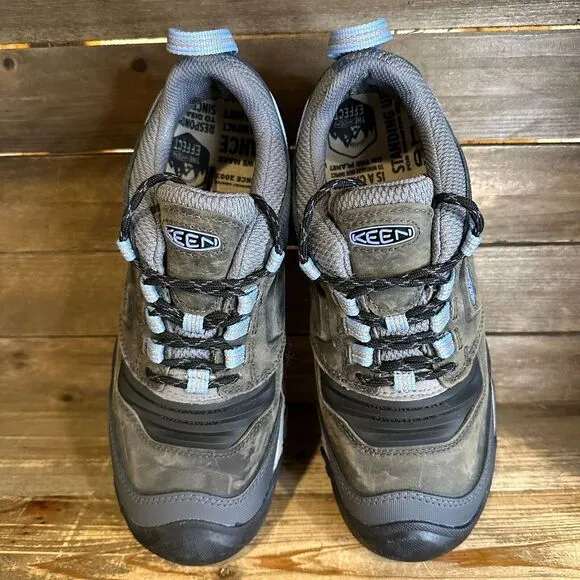 New Womens Keen Ridge Flex Leather Waterproof Hiking Shoes Sneakers‎ Size 10 M
