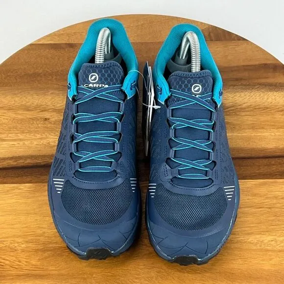 New Womens Scarpa Spin Ultra GTX Blue Waterproof Hiking Shoes Sneakers Size 9 M‎
