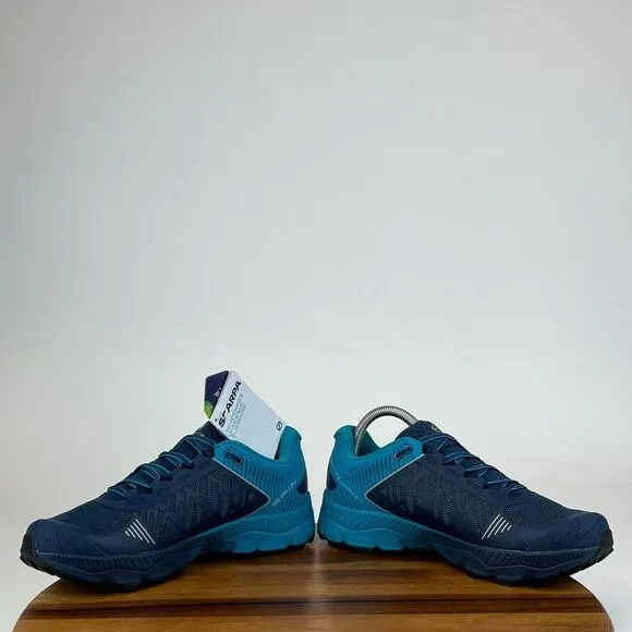 New Womens Scarpa Spin Ultra GTX Blue Waterproof Hiking Shoes Sneakers Size 9 M‎