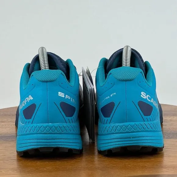 New Womens Scarpa Spin Ultra GTX Blue Waterproof Hiking Shoes Sneakers Size 9 M‎