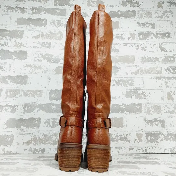 New Zodiac Georgia Womens Faux Leather Riding Knee-High Boots A262