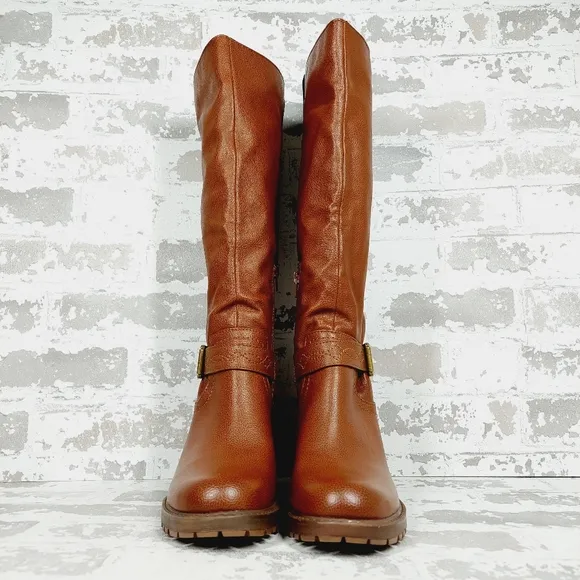 New Zodiac Georgia Womens Faux Leather Riding Knee-High Boots A262