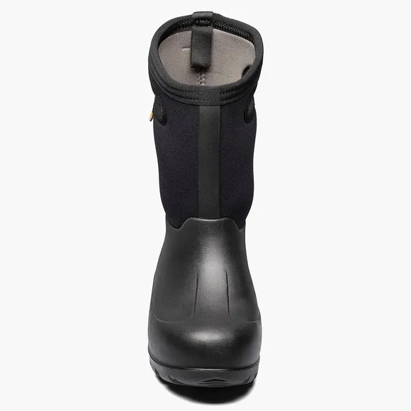 NIB Bogs Classic Neoprene Kids Waterproof Boots Solid Black Rain Snow Shoes 12
