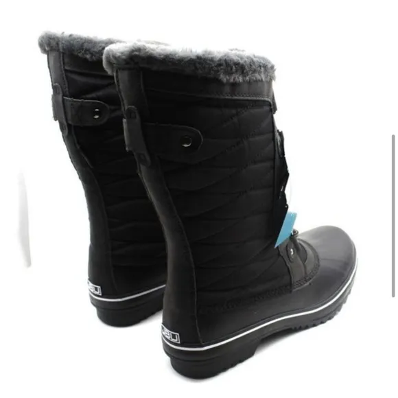 NIB! Jbu by Jambu chilly water resistant fur lined duck boots in black. Size 8.5