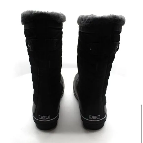 NIB! Jbu by Jambu chilly water resistant fur lined duck boots in black. Size 8.5