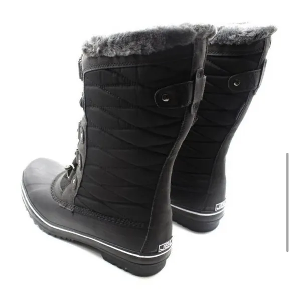 NIB! Jbu by Jambu chilly water resistant fur lined duck boots in black. Size 8.5