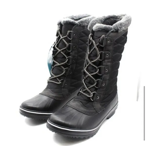 NIB! Jbu by Jambu chilly water resistant fur lined duck boots in black. Size 8.5