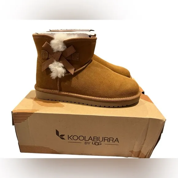 NIB Koolaburra by UGG Women’s Victoria Mini Boots in Chestnut size 9