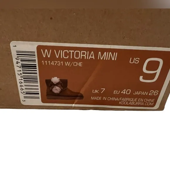 NIB Koolaburra by UGG Women’s Victoria Mini Boots in Chestnut size 9