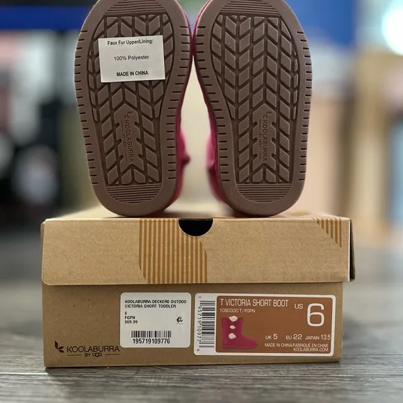 NIB Little Girl’s SZ 6 KOOLABURRA by UGG Hot Pink Boots