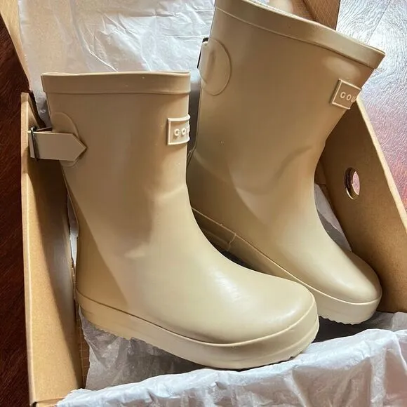 NIB Goumi Kids Muddies SZ 9 Dune Rain Boots