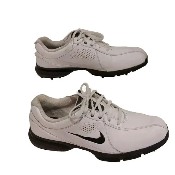 Nick Soft Spike Golf Shoes Mens Size 11 White Leather