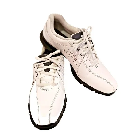 Nick Soft Spike Golf Shoes Mens Size 11 White Leather