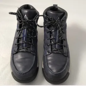 Nike ACG Lunarpath navy leather high top hiking sneaker