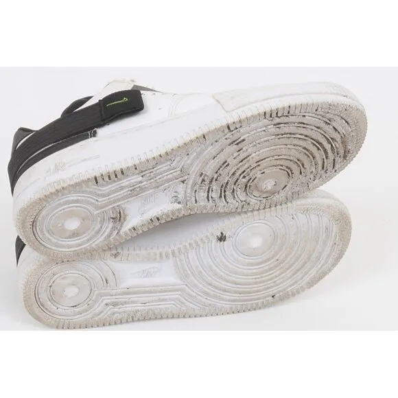 Nike Air Force 1 Low GS Sneakers White Black BQ4793-101 Size 5.5Y Shoes