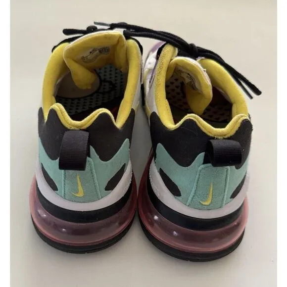 Nike Air Max 270 React Geometric Abstract Shoes AO4971-101 Size 10