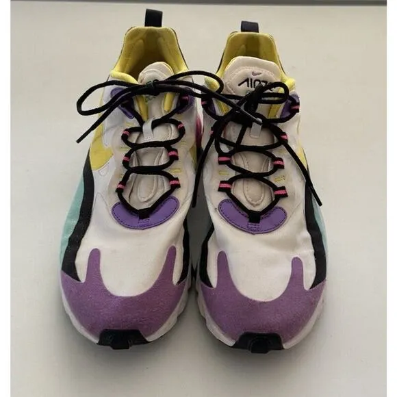 Nike Air Max 270 React Geometric Abstract Shoes AO4971-101 Size 10