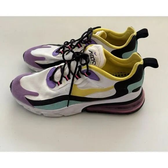 Nike Air Max 270 React Geometric Abstract Shoes AO4971-101 Size 10