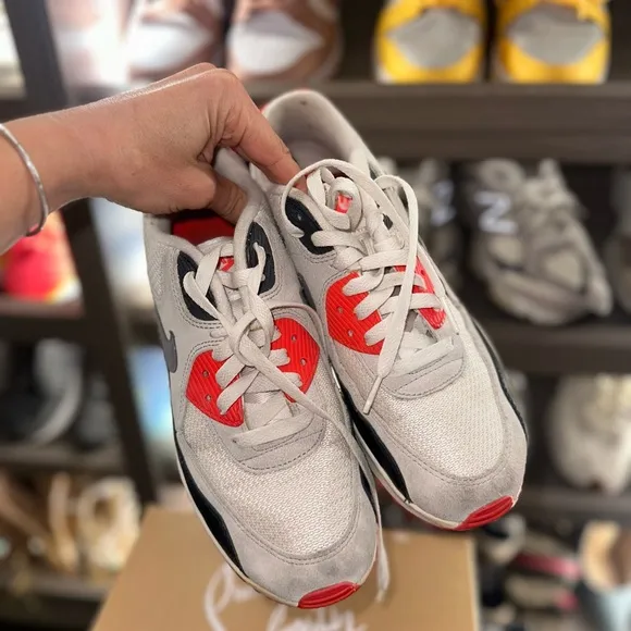 Nike Air Max 90 Infrared and Gray