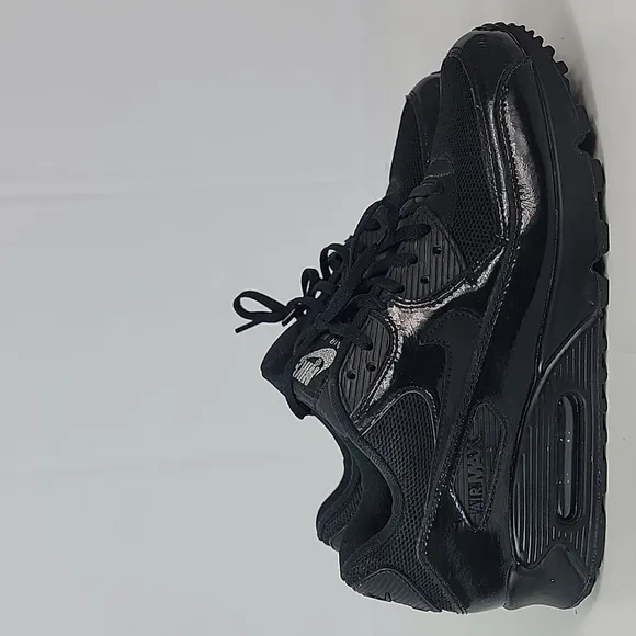 NIKE Air Max 90 Premium Leather Black Women's Shoes