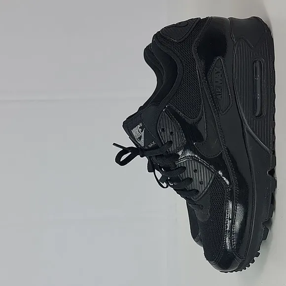 NIKE Air Max 90 Premium Leather Black Women's Shoes