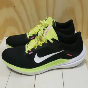 Nike Air Winflo 10 Black Volt Men's size 9,Wmn's Size 10