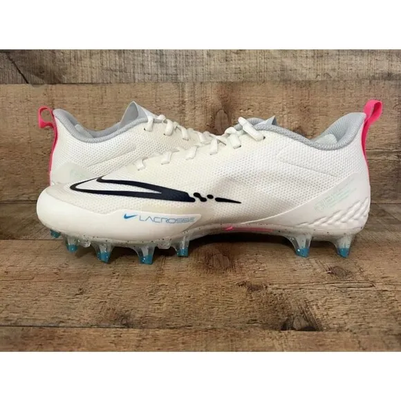 Nike Alpha Huarache 8 Pro Boys  Hyper Pink Speckled CW4439-116 Lacrosse Size 4